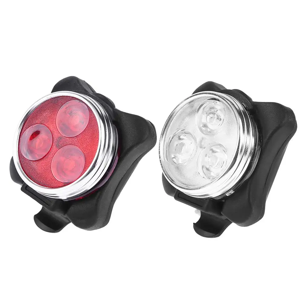 Durabil Biciclete Lumini Multi-funcția de Mountain Bike Lampă Față+Spate Lumina 3 Moduri USB Reîncărcabilă de Siguranță Lampa de Avertizare