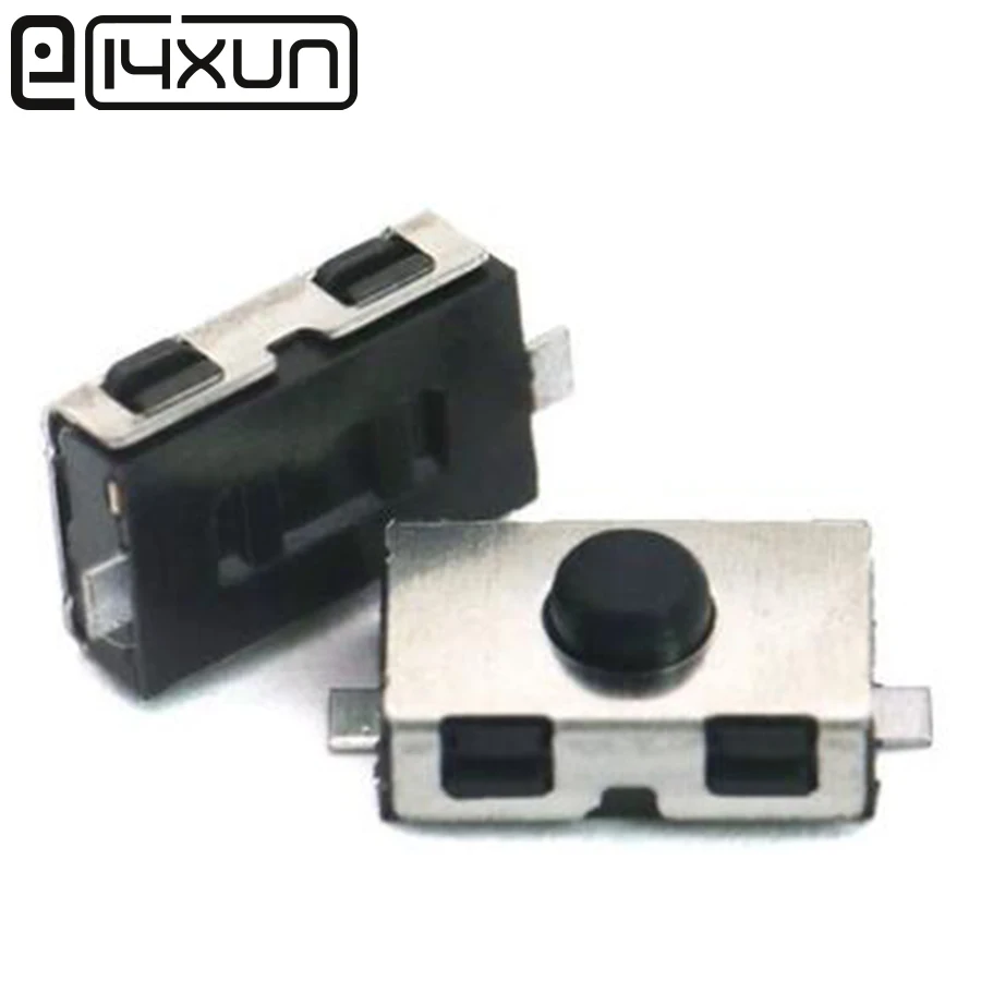 EClyxun 2 buc 3*6*2.5 mm SMD Patch-uri în mod Normal Închis Micro Întrerupător tactil cu Negru Moale buton