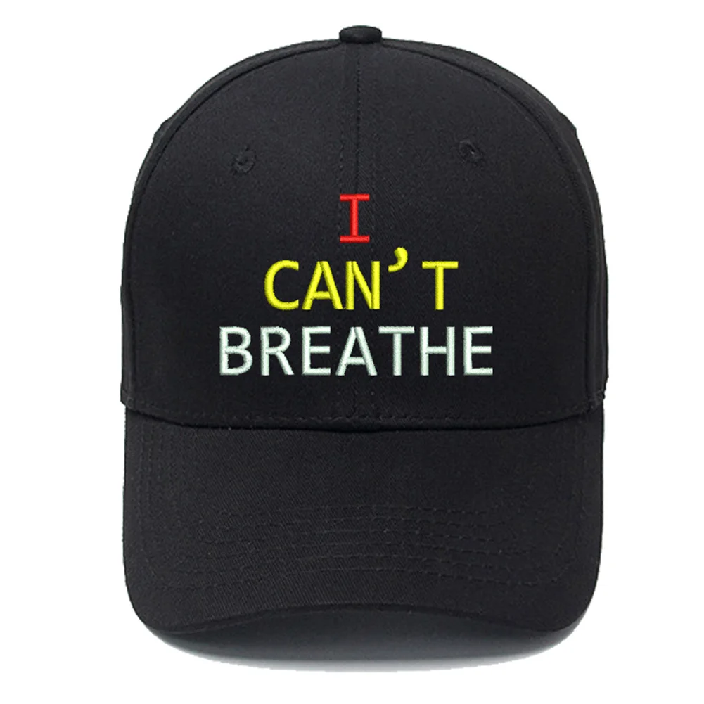 Eu nu pot Respira Broderie Șapcă de Baseball Hat Respirabil pentru Exterior Femei Bărbați -MX8