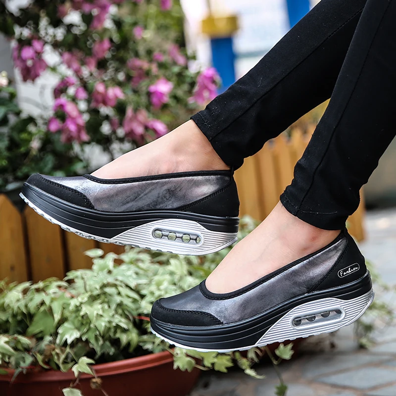 Femeile Plat Pantofi Platforma Femeie Confortabil Slip-On Pantofi Casual Cu Talpă Cu Toc Doamnelor Pantofi Mocasini Pentru Femei De Moda Barca 41