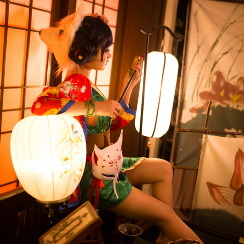 Film chinezesc Cosplay White Snake Fox Qing Fangzhu Costum Tang Costum Tradițional Kimono Masca Femei pentru Carnaval de Halloween