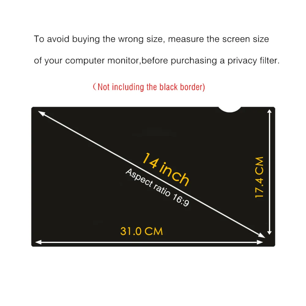 Filtru de confidențialitate Notebook Anti-orbire Ecran Protector Folie de Protectie Pentru Lenovo Ideapad 320S-14IKB