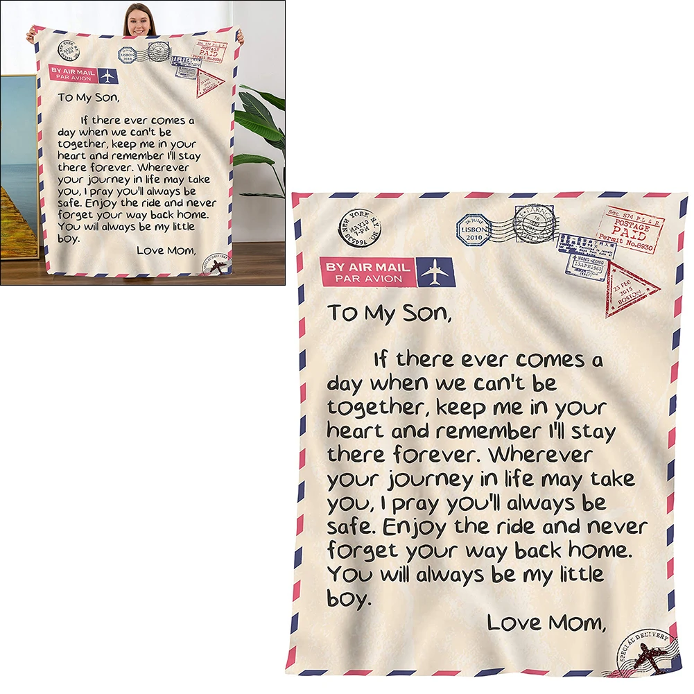 Flanel Pătură De Aer E-Mail Scrisoarea Imprimate Arunca Pătură Canapea Copilul Acasă Textile Față-Verso Cuvertură De Pat De Iarna Scrisoarea Imprimate Quilt