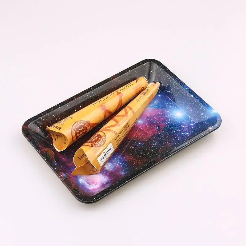 Galaxy Tablă de Metal de Rulare Tava HD Model Imprimat Țigară de Tutun Suport Accesorii de Fumat