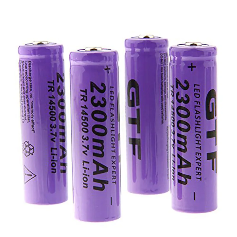 GTF Noi 14500 Baterie de 2300mAh 3.7 v Li-ion Baterii Reîncărcabile AA Baterie Pentru Lanterna LED-uri Lanterna Far Mouse-ul Bateria de Celule