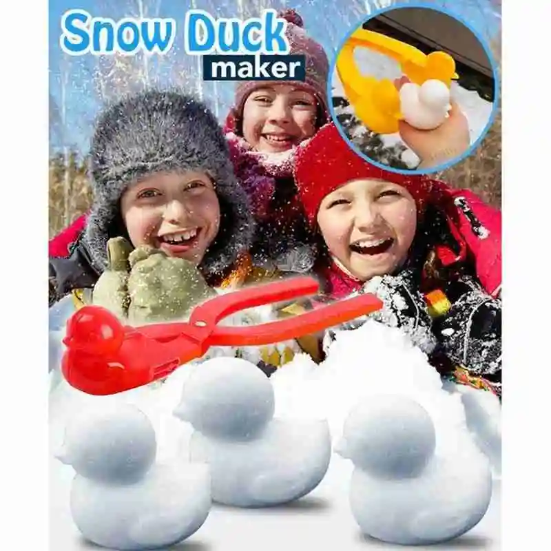 Iarna Plastic Bulgăre de zăpadă Filtru Clip Copii în aer liber Nisip Mingea Mucegai Jucării Lupta Rață om de Zăpadă Clip Jucărie pentru Copii