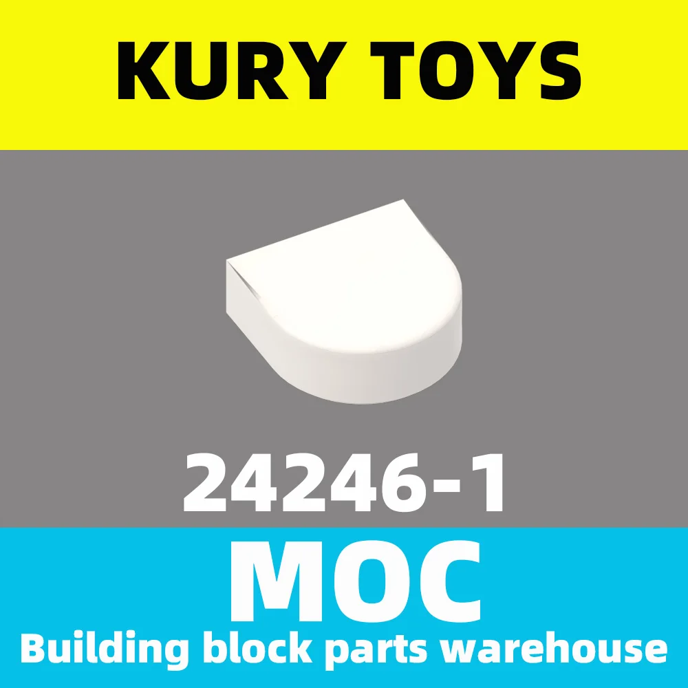 Ikeard Jucării DIY MOC Pentru 24246 100buc bloc părți Pentru Faianta, Modificat 1 x 1 Jumătate de Cerc Extins (Stadion) Pentru jucărie caramida