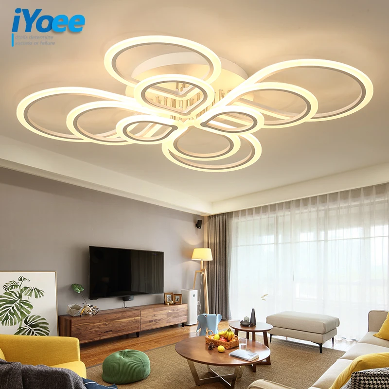 IYoee cu led-uri moderne lustre pentru living, dormitor, sala de mese acrilice de Interior acasă candelabru tavan lampa iluminat