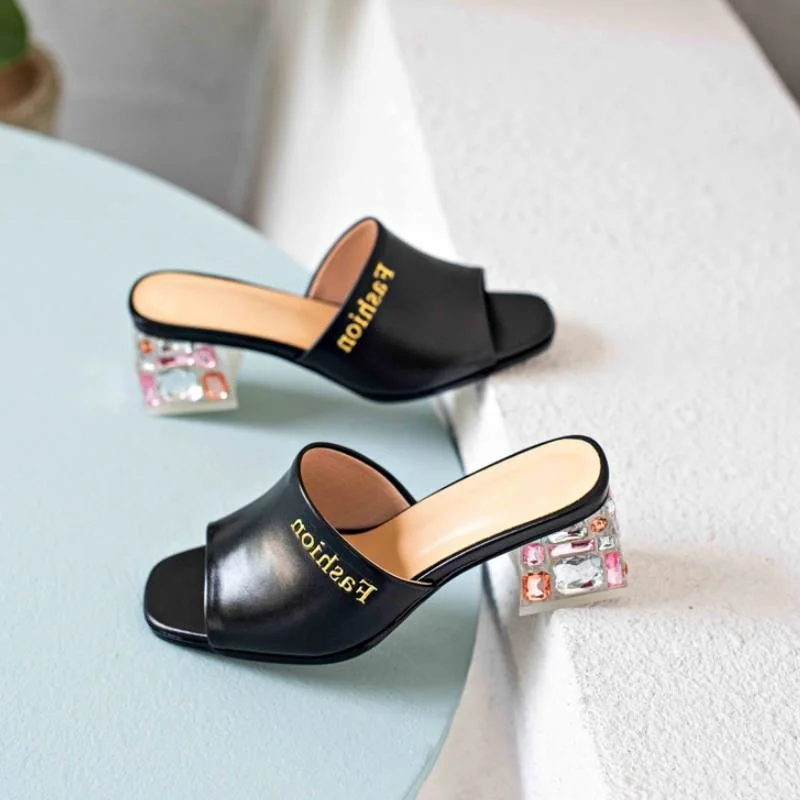 KemeKiss Femei Sandale Din Piele Naturală De Cristal Femei Pantofi De Vara De Moda De Înaltă Calitate, Pantofi De Petrecere A Doamnelor Încălțăminte Mărimea 34-42