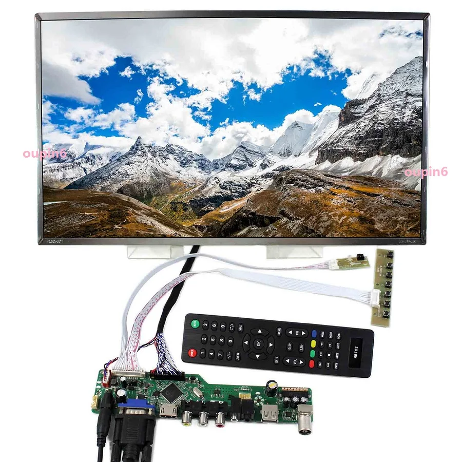 Kit pentru LTN156AT24 40pin LVDS TV AV 1336X768 LCD Panou cu LED-uri Ecran USB HDMI 15.6
