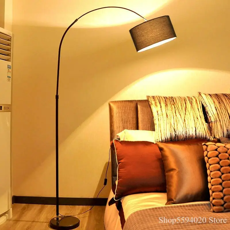 Lampa de podea cu LED Nordic Control de la Distanță pentru Camera de zi Dormitor Led-uri Lampa de Podea Simplu Roșu Net Ins Pescuit Lampara Plăcintă Decor Acasă