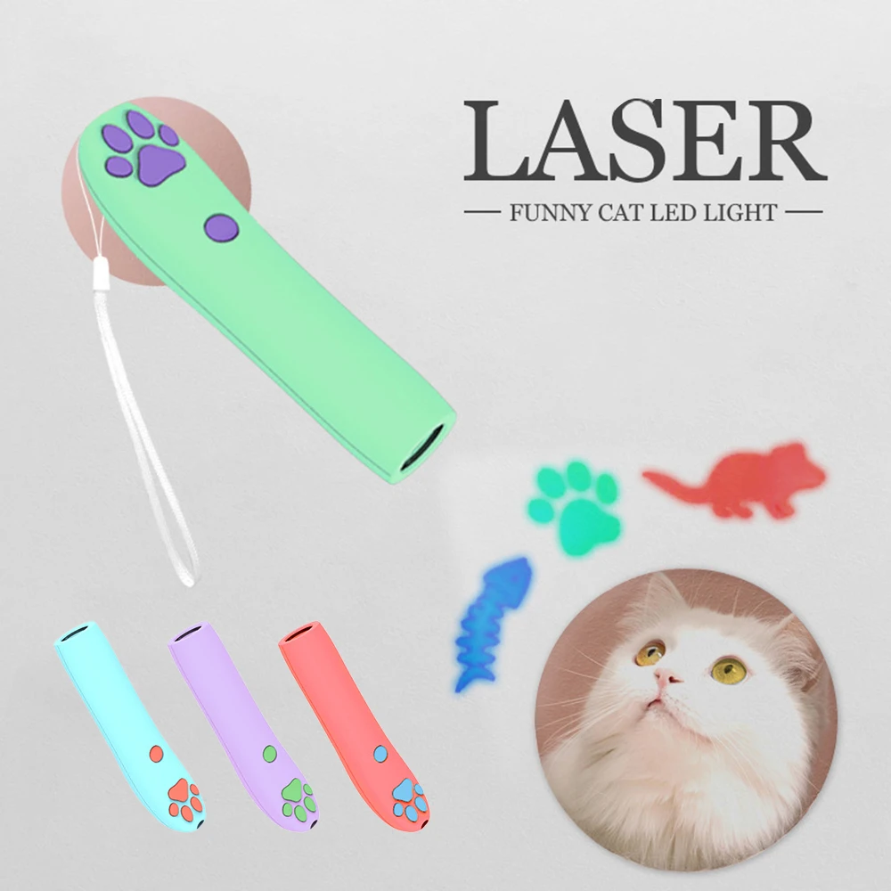 LED Pisica Laser de Jucarie Pisici cu Laser Pointer Pix Pisoi Laba Forma Zgarieturi Instrumente Uimitor Cat de Jucării Creative și Amuzante Interactive Toy