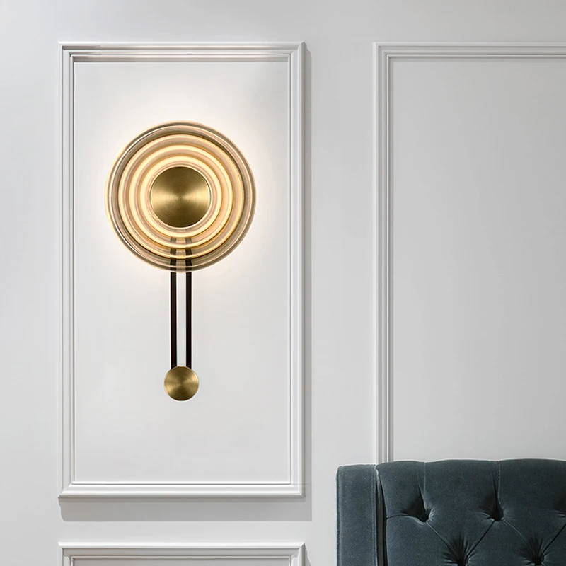LED-uri de design creativ lampă de perete Nordic dormitor living room decor acasă de iluminat interior perete de sticlă de lampă
