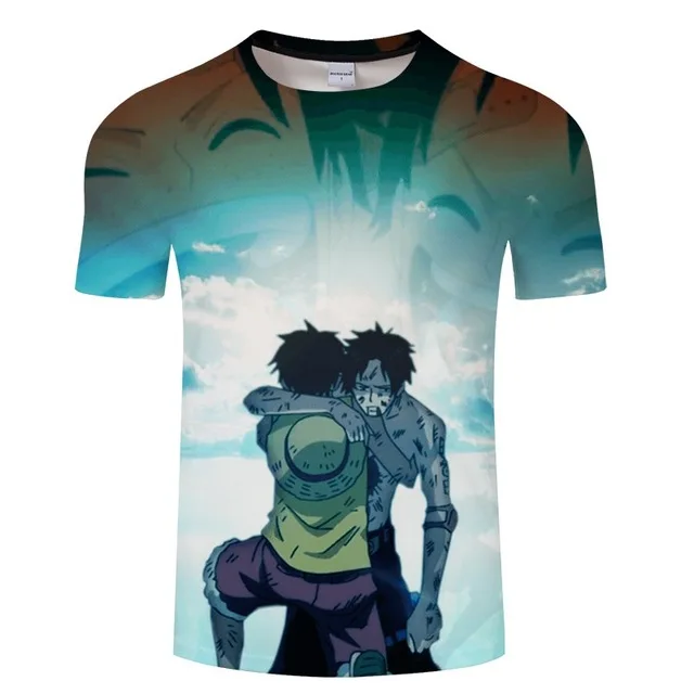 Luffy si Zoro-O singură Bucată de cosplay T shirt de Imprimare 3D Bărbați Femei Noua Moda Hip Hop T-Shirt Îmbrăcăminte de Brand Topuri de Vara Tricouri tricou