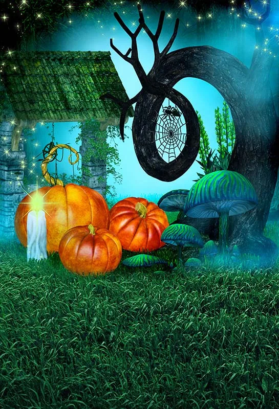 Magic ciuperci de pădure Foto copii fundal de desene animate de Halloween dovleac de fotografie, fundaluri Pentru Fotografie de Studio accesorii