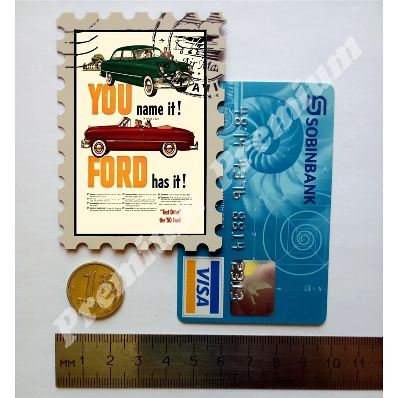 Magnet de frigider de suveniruri Ford Репринт винтажного постера