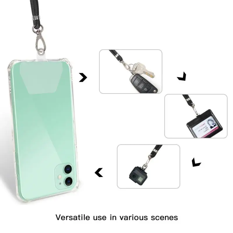 Mai Nou Telefon Șnur Reglabil Detasabil Cablu De Gât Curea Curea De Telefon De Siguranță De Prindere Cu Catarama De Metal Accesoriu Telefon