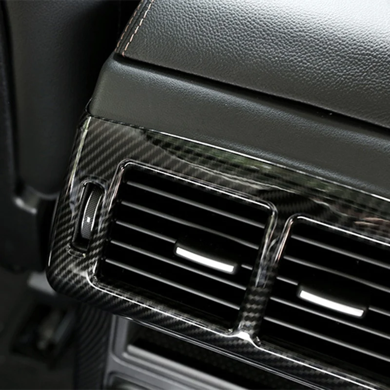 Masina din Spate de Aer Condiționat de Cadru Ornamente din Fibra de Carbon Textura se Potrivesc pentru Jaguar F-PACE X761 2016-2018 Accesorii Auto