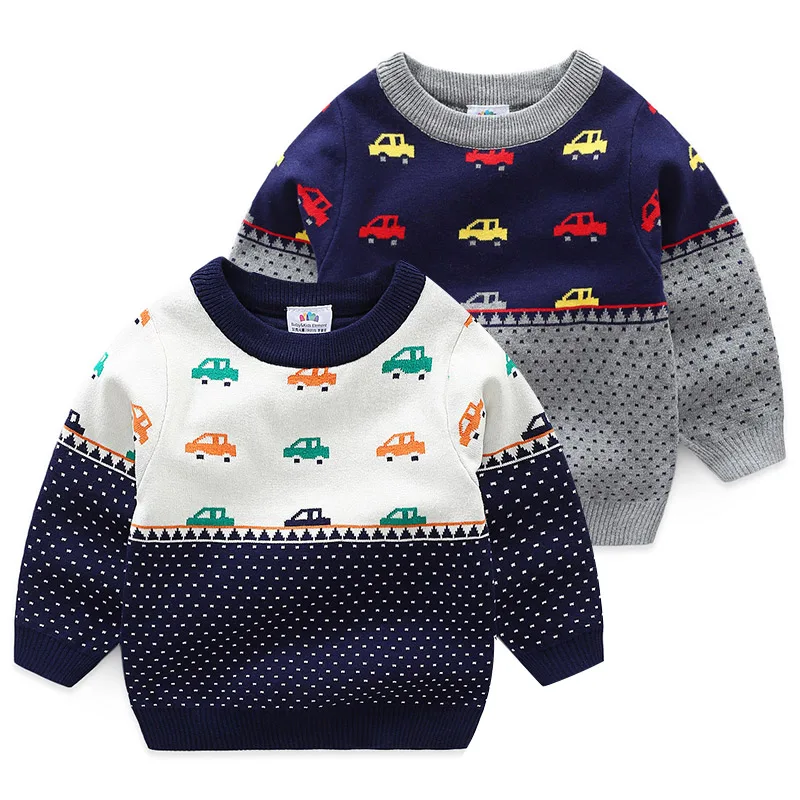 Masina pentru copii Pulover Toamna Iarna Noi pentru Copii Gât Tricotate Tricou baietel blusas Haine pentru copii pulover