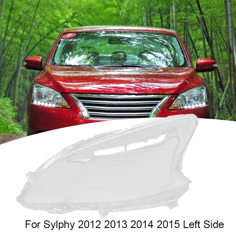 Mașina din Față Faruri Clear Lens Cover Abajur Shell Acoperire pentru Nissan Sylphy 2012 2013