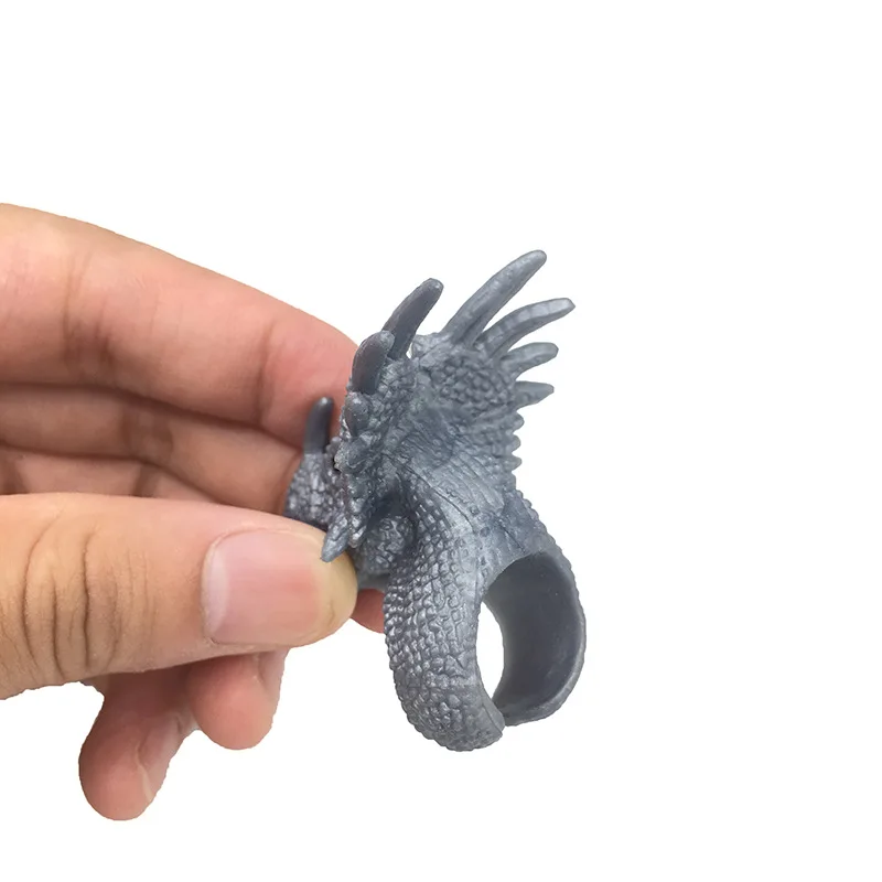 Mini Dinozaur Degetul Set Dinozaur Inelul Două Jucărie Degetul Păpuși Student Amuzant Mână Marionetă Deget Maneca De Apel Amuzant Jucărie