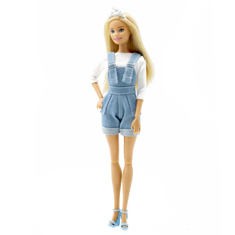 Moda Bretele Pantaloni Set Haine pentru Barbie 1/6 BJD SD Haine Papusa Accesorii Casa Joc de Pansament