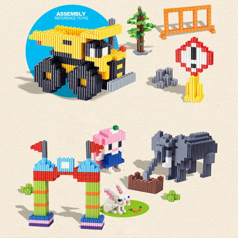 Noi 200 Buc/Pachet 0.9cmx0.8cm Blocuri Creative DIY Cărămizi Jucării pentru copii Copii de Învățare de Învățământ de Jucării, Cadouri de Cărămizi