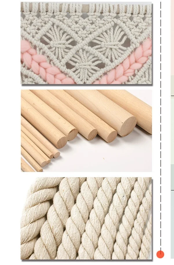 Noua moda de uz casnic simple tapiserie de perete decor Boem țesute manual din bumbac decor tapiserie de perete
