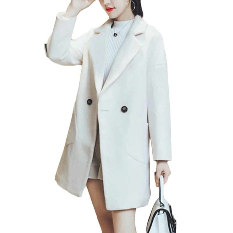 Noua Toamna Iarna Moda haină de Lână Femei coreea Temperament Casual de Lână coats pentru Femei coreene Palton F792