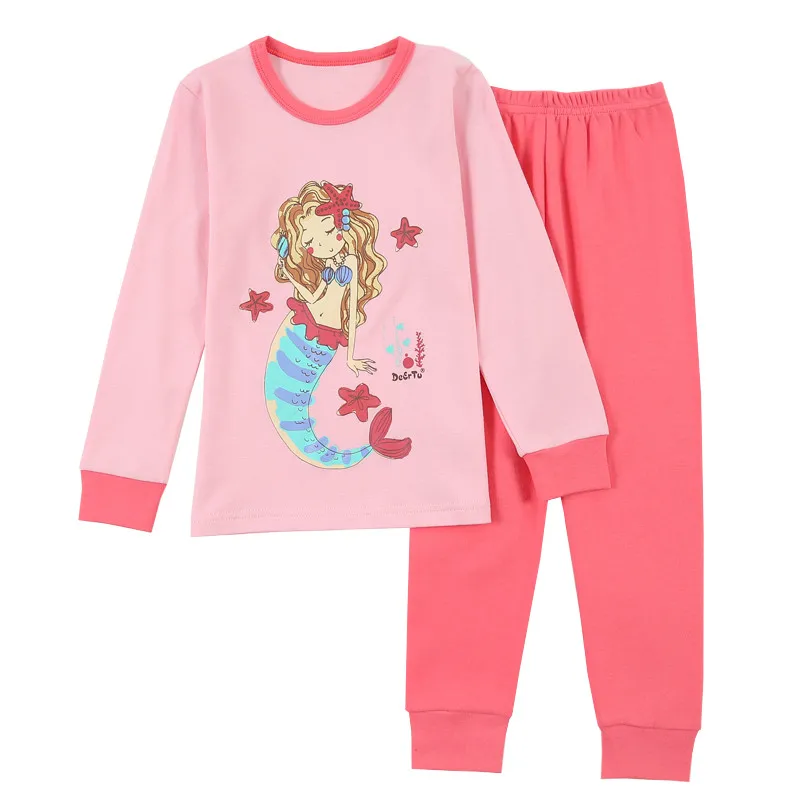 Noua îmbrăcăminte de noapte pentru Copii pentru Copii de Familie Set de Pijama Baieti Fete Bumbac Drăguț Pijamale Seturi Boutique Desene animate Copilul de Îmbrăcăminte pentru Copii
