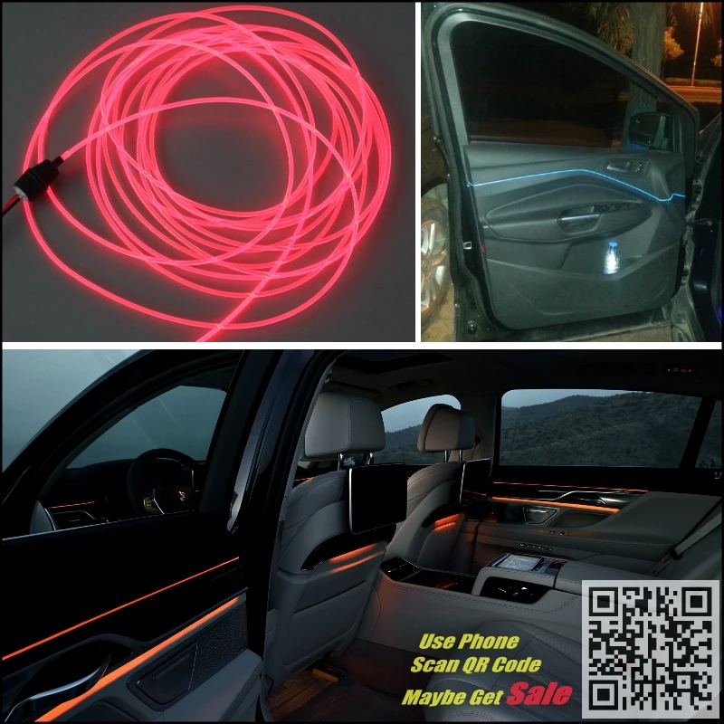 NOVOVISU Pentru Honda Crosstour Auto Interior Lumina Ambientala iluminare Panou De Mașină în Interiorul Rece Benzi Refit Lumina Fibra Optica