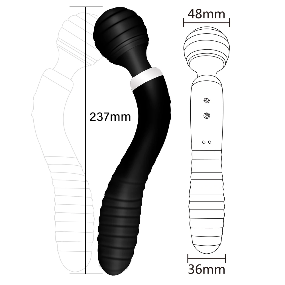 Pasarici rase Vibratoare Jucarii pentru Adulti AV Vibrator Magic Stick USB de Încărcare Penis artificial Vibratoare Pentru Femei punctul G Masaj Big Stick Sexy Femeie Jucarii