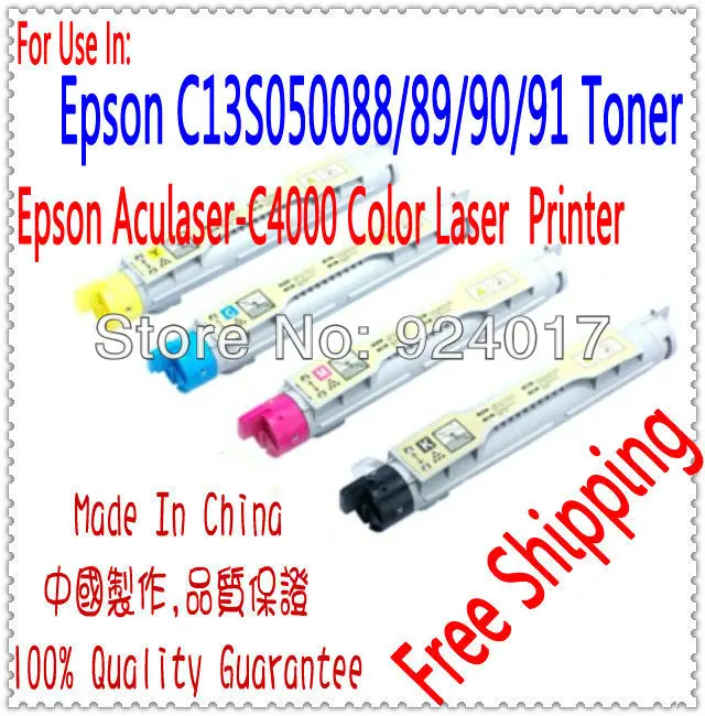 Pentru Epson Aculaser C4000 4000 de Culoare Printer Toner Refill Pentru Epson S050091 S050090 S050089 S050088 Reumplere Cartuș de Toner,1BUC