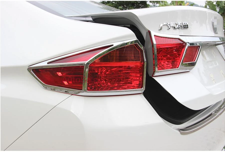 Pentru Honda City 2016 ABS Cromat din plastic Stop Spate Lampă Lumină Capacul Ornamental 4buc accesorii auto