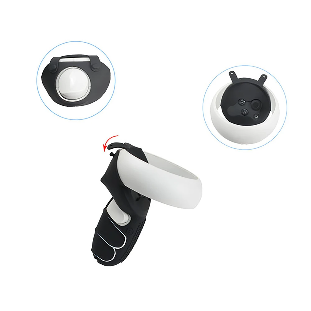Pentru Oculus Quest 2 Gaming Headset VR Masca de Fata Pad Controler de Prindere Mâner Maneca Q Capacul Obiectivului Degetul mare de Capace de Kituri