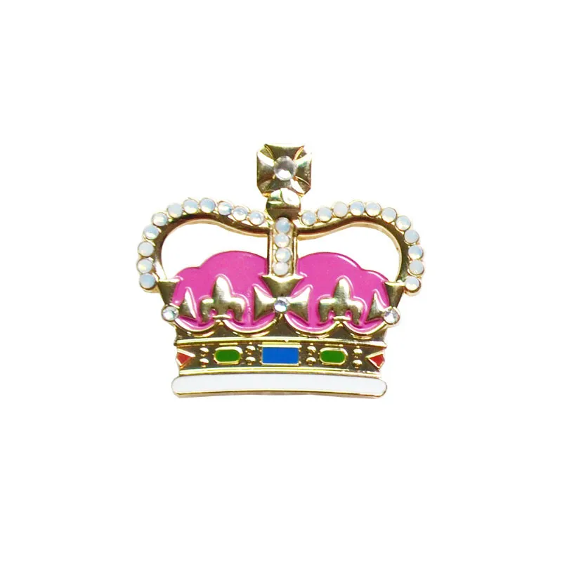Personalizat Coroana Insigna Încrustații de Cristal de Înaltă Calitate Ajurata Insigna k200355