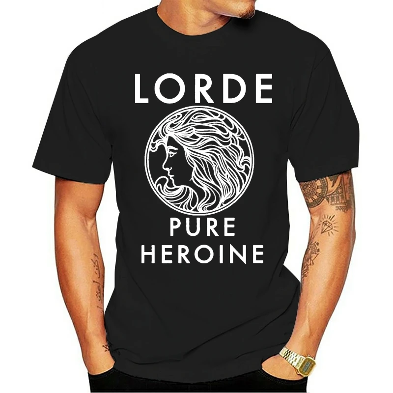 Petrecere a timpului liber O-neck T-shirt Lorde Pur Eroina S M L Xl 2Xl 3Xl Noua Zeelandă Arta Pop Singerhigh Calitate de Top