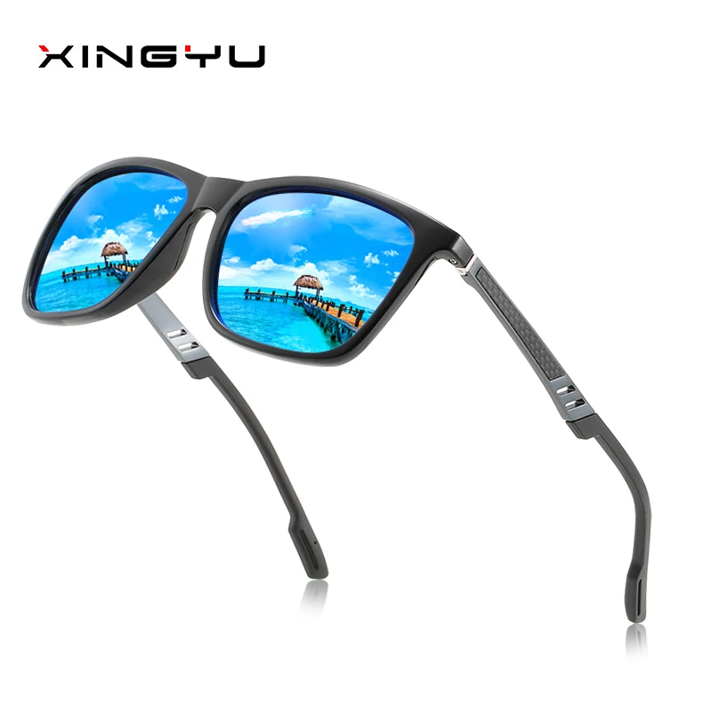 Polarizat ochelari de soare pentru bărbați și femei de fibră de Carbon, aluminiu, magneziu picior de sârmă stil clasic Moda ochelari de soare de Conducere de sticlă