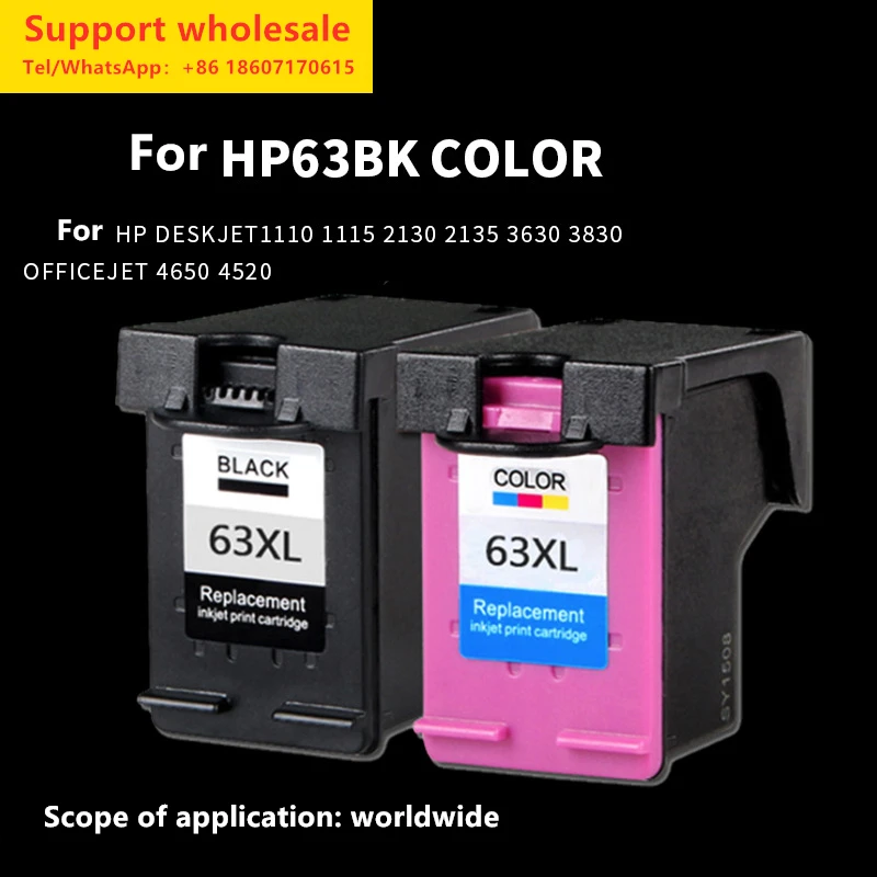 Potrivit pentru HP63XL Cartușele de Cerneală pentru hp2130 2131 3830 4520 4650 3632 3630 Cartușele de Cerneală Inkjet Printer