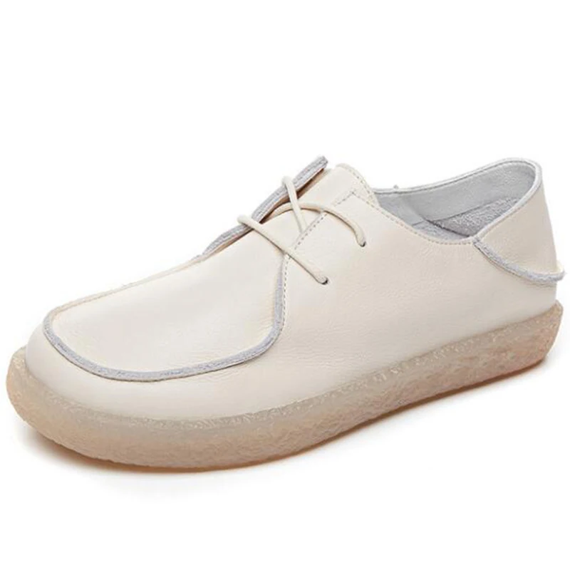 Primavara noua moda de Mână-Cusut Pantofi Femei Balerini din Piele Moale de Jos Femei Pantofi Moale Confortabil Pantofi Casual y977