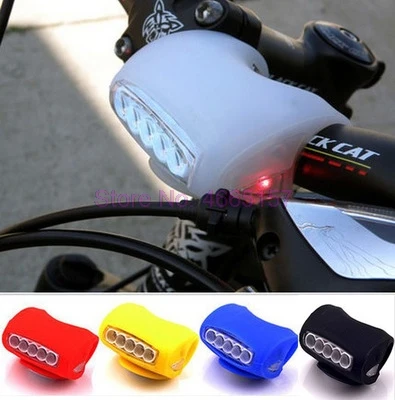 Prin DHL 50pcs Silicon Biciclete Cap de Lumină Fața Roții din Spate 7 LED Flash Lampă de Ciclism Montan Lanterna Bicicleta Lumina