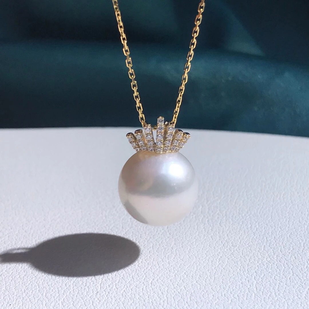 Real AU 750 Aur de 18K Pandantiv Monturi Constatările Bijuterii Monteaza Setări Accesorii Piese pentru Perle, Agate, Coral, Cristale de Jad