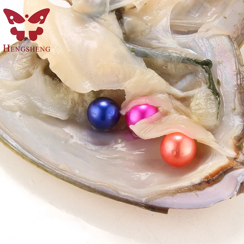 Reducere mare 100buc 6.5-8mm colorate Rundă de apă Dulce, Trei Perle din Scoici pentru Femei Bijuterii, 300 de perle pot obține