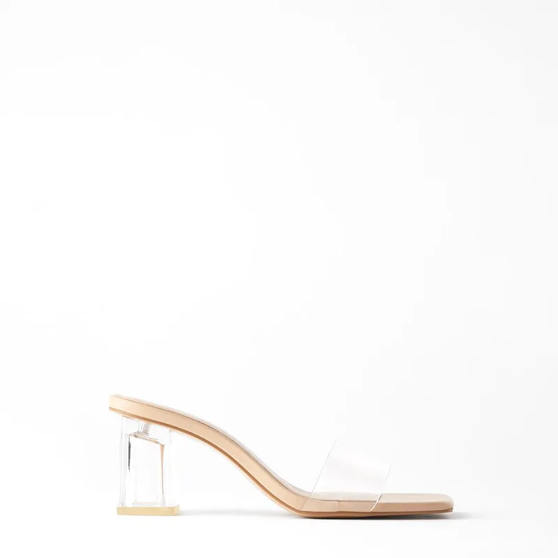 Sandale Cu Toc Bej Pantofi Doamnelor Papuci De Casă Scăzut De Lux Tobogane De Catâri Pentru Femei 2020 Med Pantofle Stol Negru Moale Designer Plat
