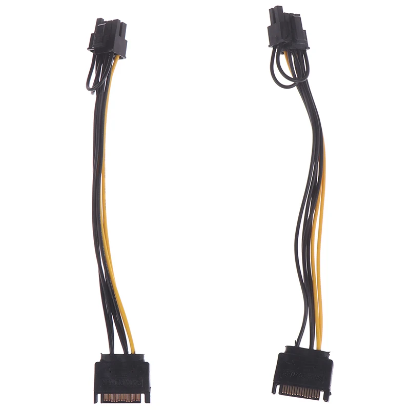 SATA 15pin de sex Masculin la 8pini(6+2) PCI-E Cablu de Alimentare 20cm SATA Cablu 15-pini la 8 pini cablu de Sârmă pentru Card Grafic
