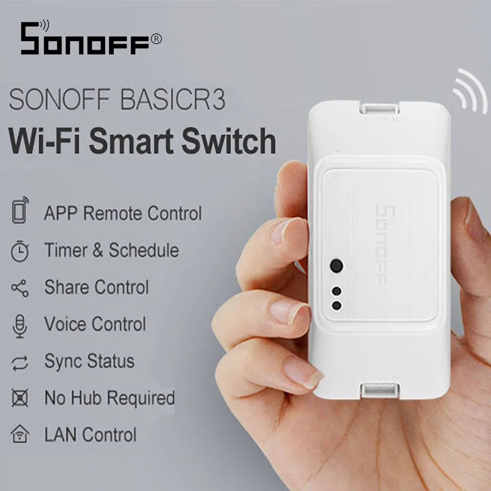 SONOFF de Bază R3 DIY WIFI Wireless, Comutator Lumina, Timer Inteligent Acasă Google Alexa Compatibile LAN eWelink APP/Voce/Control de la Distanță