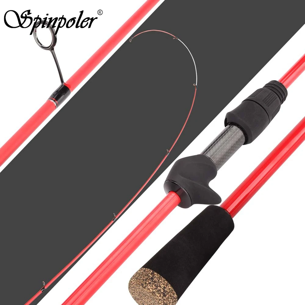 Spinpoler Solo Pro 1.98 m Solidă Sfat UL Tijă de Pescuit 3-22g Atrage Greutate Rock Tijă de Pescuit Acțiune Rapidă Ultralight Putere Rod