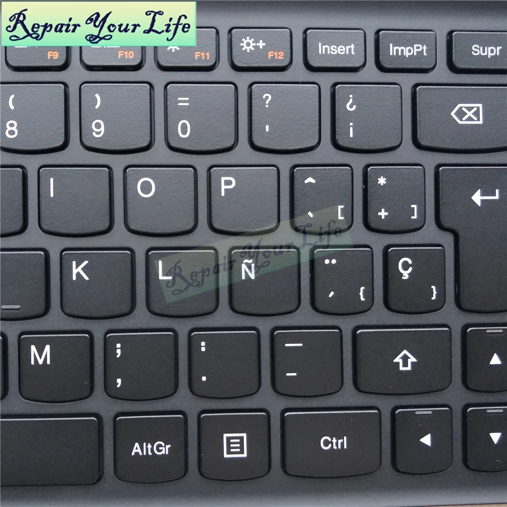 Tastatura laptop SP spaniolă pentru LENOVO FLEX 2-15 S500 S500C S500T 9Z.NAFBQ.G0S 25214143 fundal negru, cu cadru negru