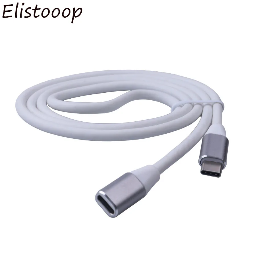 Tip C Male la USB-C de sex Feminin Cablu Extender Cablu de 1m pentru Samsung S8/S9 Macbook