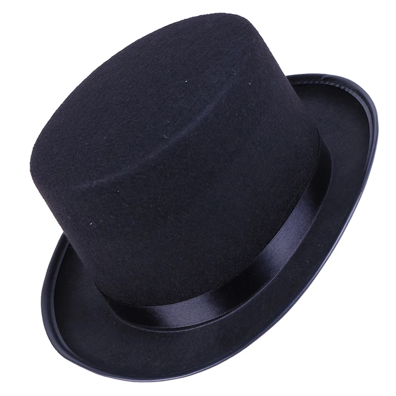 Top negru Pălărie de Magician Pălărie Costum - Domnilor Smoching Formale articole pentru acoperirea capului - Manej Pălărie pentru Piesele de Teatru Musical